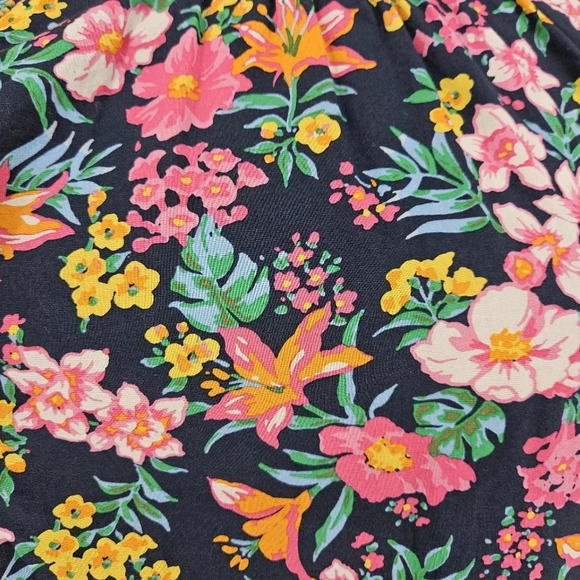 J.CREW Shirt Tropical Floral Hawaiian Flutter Short Sleeve Button Top - Picture 2 of 7